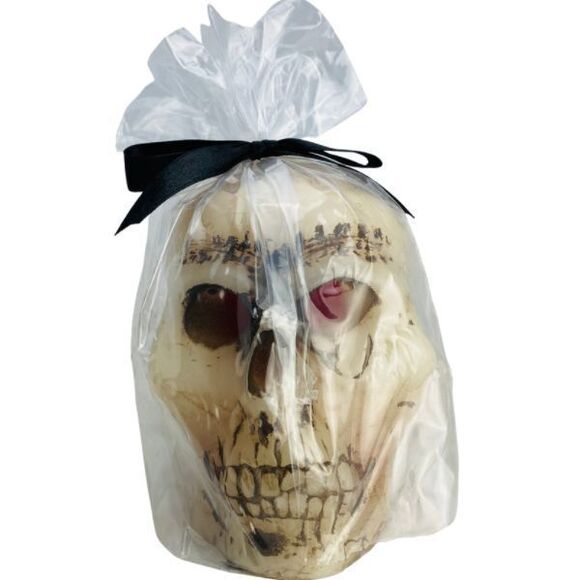 Holy Death Bleeding Skull 4 inch Figurine Image Figure Candle Wicca Santeria - Picture 1 of 7